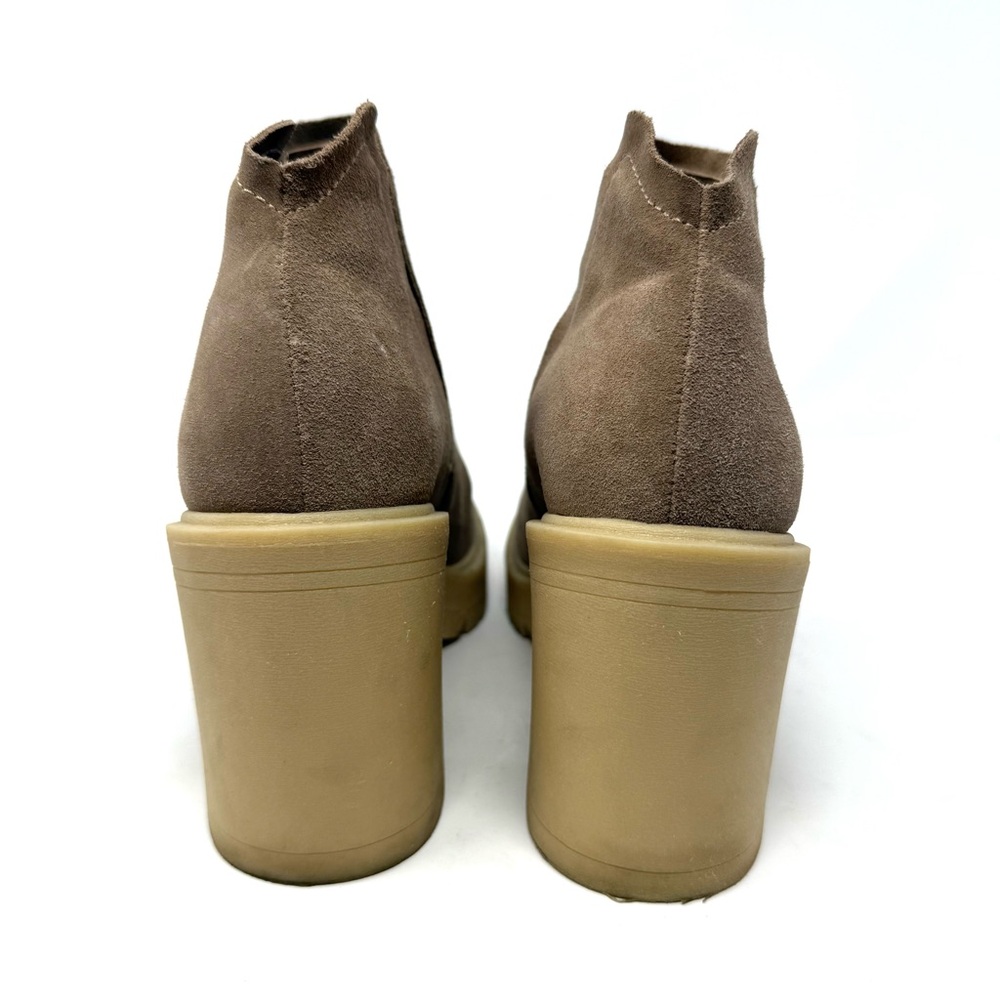 Dolce Vita Cashe H2O Taupe Suede Lug Sole Ankle Platform Boots 8.5 Waterproof - Picture 8 of 16